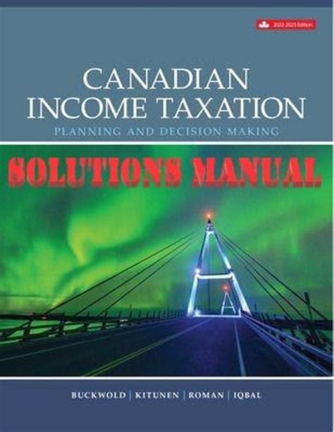 canadian income taxation solution manual beam Epub